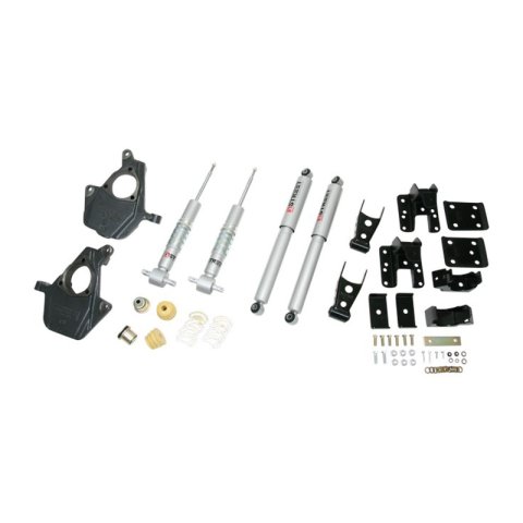 Belltech Lowering Kits with Street Performance Shock Absorbers 641SP Suspension Kit, Spindles/Flip Kit, 2 in, Front, 4 in. Rear, Chevy, GMC, Kit