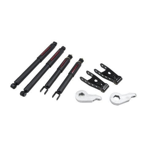 Belltech Lowering Kits with Nitro Drop 2 Shock Absorbers 677ND Suspension Kit, Front Torsion Keys, Rear Shackles, Shocks, in. Front/Rear Drop, Chevrolet, GMC, Kit thumbnail 1