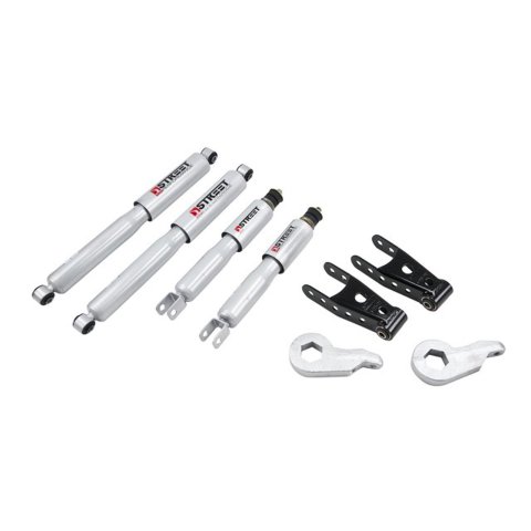 Belltech Lowering Kits with Street Performance Shock Absorbers 677SP Kit, 2 in. Front, 2 in. Rear, Chevy, Pickup, AWD, Kit thumbnail 1