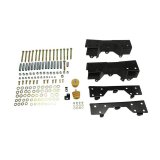 Belltech C-Section Kits 6524 Frame Rail Kit, Flip Kit, C-Notch, C-Section, Rear Axle, Black Powdercoated, Steel, Chevy, GMC, Kit thumbnail 1