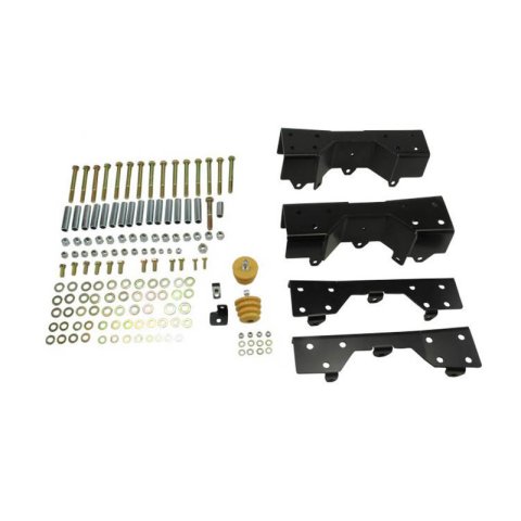 Belltech C-Section Kits 6524 Frame Rail Kit, Flip Kit, C-Notch, C-Section, Rear Axle, Black Powdercoated, Steel, Chevy, GMC, Kit