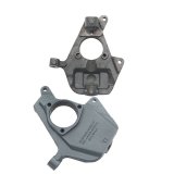 Belltech Front Spindles 2514 Spindles, Ride Height Lowered, 2 in. Drop, Ductile Iron, Natural, Cadillac, Chevy, GMC, Pair thumbnail 1