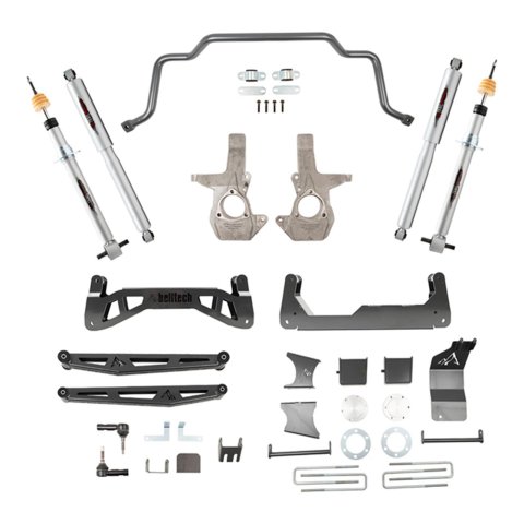 Belltech Lift Kits 150203TPS Suspension Kit, Strut Kit/Leaf Spring Block, 7 in. Lift, with Front Swat Bar, Chevy, GMC, Kit