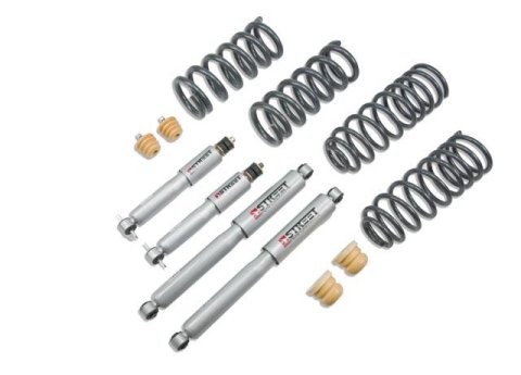 Belltech Lowering Kits with Street Performance Shock Absorbers 963SP Kit, Springs, Shocks, Dodge, 2 in. Front, 4 in. Quad and Crew, Rear Drop, Kit