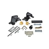 Belltech Hanger Kits 6501 Rear Hangers, 2 in. Drop, Steel, Black Powdercoated, Chevy, GMC, 1/2 Ton Pickup, Extended Cab, Kit thumbnail 1