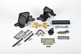 Belltech Hanger Kits 6501 Rear Hangers, 2 in. Drop, Steel, Black Powdercoated, Chevy, GMC, 1/2 Ton Pickup, Extended Cab, Kit thumbnail 2