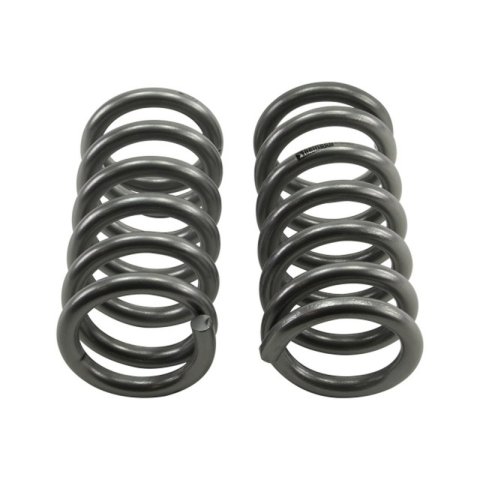 Belltech Lowering Coil Springs 4750 Springs, Front, Silver Powdercoated, Dodge, Pickup, Pair