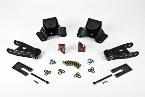 Belltech Rear Shackle Kits 6750 Shackles, 4 in. Drop, 3.0 in. Wide Spring, Chevy/GMC, C/R, Crew Cab, Kit thumbnail 1