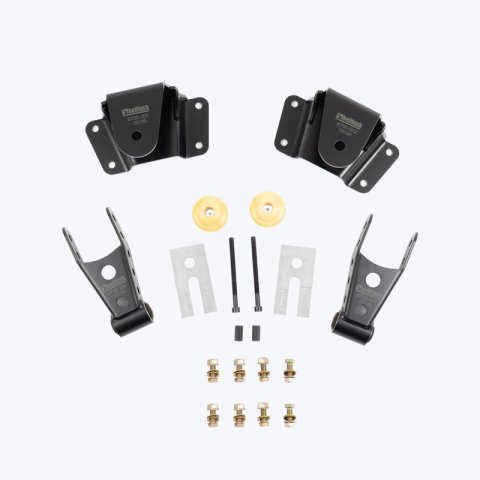 Belltech Rear Shackle Kits 6750 Shackles, 4 in. Drop, 3.0 in. Wide Spring, Chevy/GMC, C/R, Crew Cab, Kit thumbnail 2