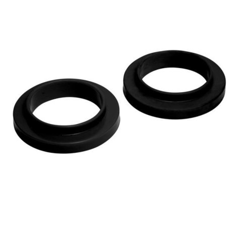 Belltech Front Spring Spacers 34850 Coil Spacers, Upper, 1.00 in. Height, Molded Rubber, Black, Chevy, GMC, Dodge, Pair