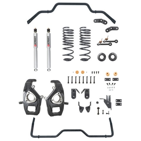Belltech Lowering Kits 1060SPS Kit, Spindle/Coil Spring, 2 in. Front, 3-4 in. Rear, Ram, 1500, Kit