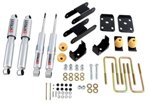 Belltech Lowering Kits with Street Performance Shock Absorbers 1100SP Suspension Kit, Shocks/Struts, 2018-2020, Chevy, GMC, Kit thumbnail 2