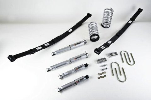 Belltech Lowering Kits with Street Performance Shock Absorbers 568SP Suspension Kit, Coil/Leaf Springs, 2-3 in. Front, 4 in. Rear, Chevy, GMC, With Shocks, Kit