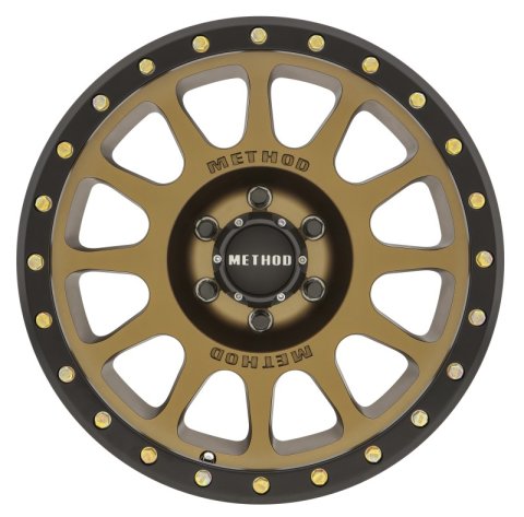Method Race Wheels MR305 NV Matte Bronze with Black Ring MR30589060900 Wheels, NV, Bronze, Aluminum, 18 in. x 9.00 in., 6 x 5.5 in./139.7mm, 5.00 in. Backspacing, Each thumbnail 1