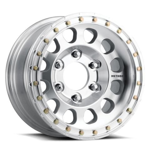 Method Race Wheels MR10379070325BR Wheel, MR103 Beadlock, 17x9, +25mm Offset, 6x6.5, 108mm Centerbore, Raw Machined, w/ BH-H24125