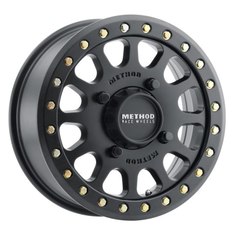 Method Race Wheels MR401 UTV Beadlock Matte Black MR40156046551B Wheels, Race, UTV, Aluminum, Black, 15 in. x 6 in., 4 x 156mm Bolt Circle, 5.590 in. Backspace, Each