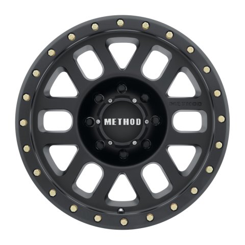 Method Race Wheels MR309 Grid Matte Black MR30989088500 Wheels, Grid, Black, Aluminum, 18 in. x 9.00 in., 8 x 180mm, 5.00 in. Backspacing, Each thumbnail 2