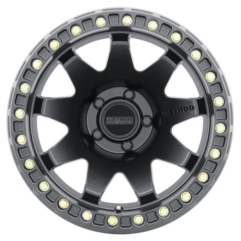 Method Race Wheels MR10879050544B Wheel, MR108, 17x9, -44mm Offset, 5x5, 71.5mm Centerbore, Matte Black, w/ BH-H24125-38 thumbnail 1