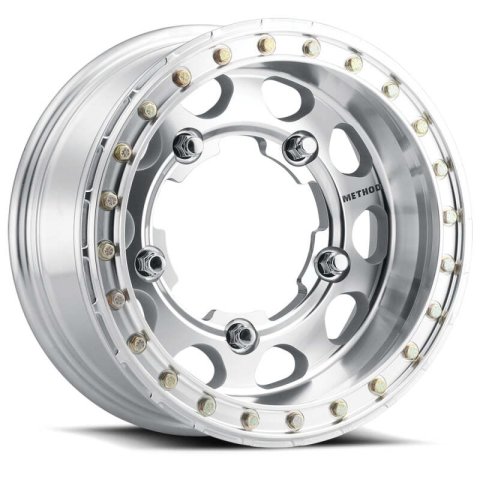 Method Race Wheels MR10379080312B Wheel, MR103 Beadlock, 17x9, -12mm Offset, 8x6.5, 130.81mm Centerbore, Machined - Raw, w/ BH-H24125