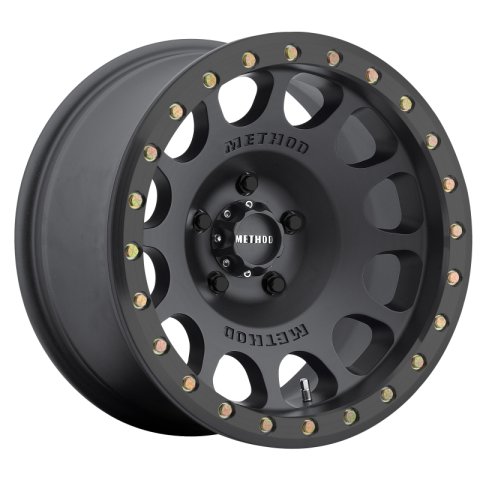Method Race Wheels MR105 Beadlock Matte Black MR10579012538B Wheels, Beadlock, Aluminum, Black, 17 in. x 9.00 in., 5 x 4.50 in. Bolt Circle, 3.500 in. Backspacing, Each thumbnail 1
