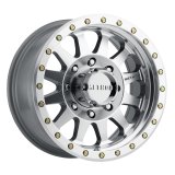 Method Race Wheels MR304 Double Standard Machined MR30478587300 Wheels, Machined, Aluminum, Matte Silver, 17 in. x 8.50 in., 8 x 170mm Bolt Circle, 4.750 in. Backspacing, Each thumbnail 1