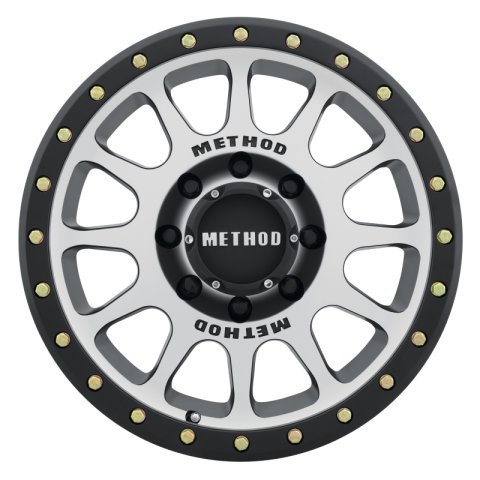 Method Race Wheels MR305 NV Machined Face with Matte Black Lip MR30578587300 Wheel, NV, Aluminum, Silver, 17 in. x 8.50 in., 8 x 170mm, 4.750 in. Backspace, Each thumbnail 2