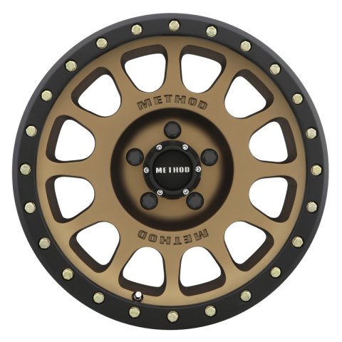 Method Race Wheels MR305 NV Matte Bronze with Black Ring MR30589058925 Wheel, NV, Aluminum, Bronze, 18 in. x 9.00 in., 5 x 150mm Bolt Circle, 6.00 in. Backspace, Each thumbnail 2