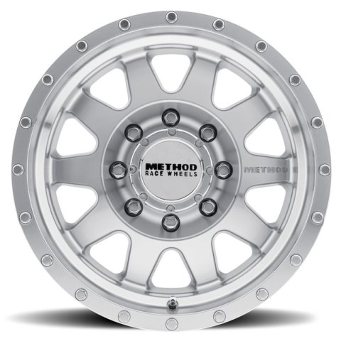 Method Race Wheels MR301 The Standard Clearcoated Machined MR30189087318 Wheel, Standard, Aluminum, Machined/Clear Coat, 18 in. x 9 in., 8 x 170mm Bolt Circle, 5.75 in. Backspace thumbnail 1