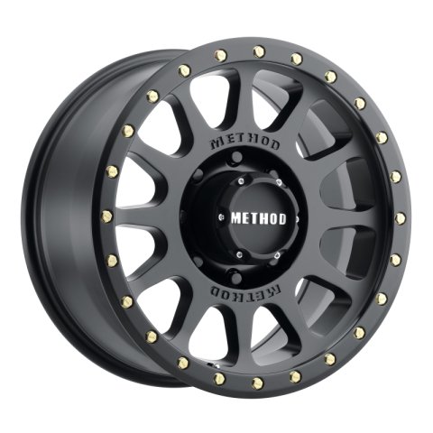 Method Race Wheels MR305 NV Matte Black MR30589080512N Wheels, NV, Aluminum, Black, 18 in. x 9.00 in., 8 x 6.50 in. Bolt Circle, 4.500 in. Backspacing, Each thumbnail 1