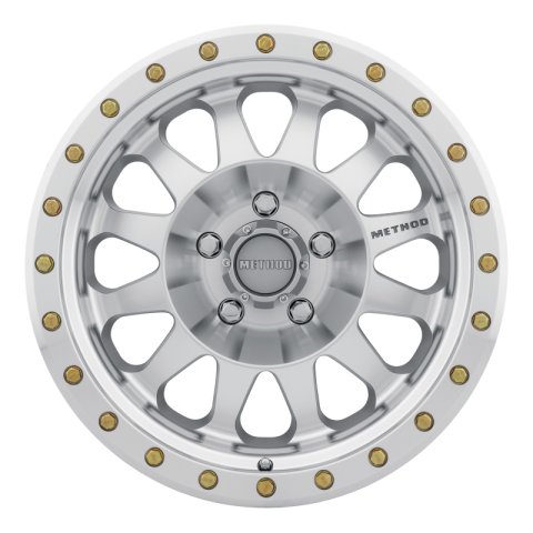 Method Race Wheels MR304 Double Standard Machined MR30478555300 Wheel, Race, Standard, Aluminum, Machined/Clearcoat, 17 in.x 8.5 in., 5 x 5.5 in./5 x139.70mm Bolt Circle, 4.75 in. Backspace,Each thumbnail 1