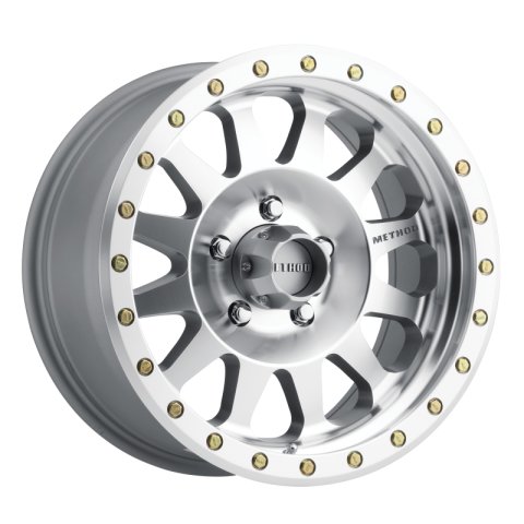Method Race Wheels MR304 Double Standard Machined MR30478555300 Wheel, Race, Standard, Aluminum, Machined/Clearcoat, 17 in.x 8.5 in., 5 x 5.5 in./5 x139.70mm Bolt Circle, 4.75 in. Backspace,Each thumbnail 2