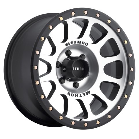 Method Race Wheels MR305 NV Machined Face with Matte Black Lip MR30589060318 Wheel, NV, Aluminum, Black/Machined, 18 in. x 9 in., 6 x 5.5 in. Bolt Circle, 5.75 in. Backspace thumbnail 2