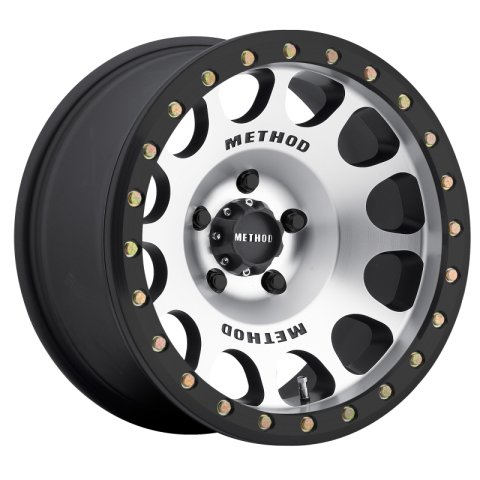 Method Race Wheels MR105 Beadlock Machined Face with Matte Black Lip MR10579060338B Wheels, Lip, Silver, 17 in. x 9.00 in., 6 x 5.50 in. Bolt Circle, 3.500 in. Backspacing, Each thumbnail 2
