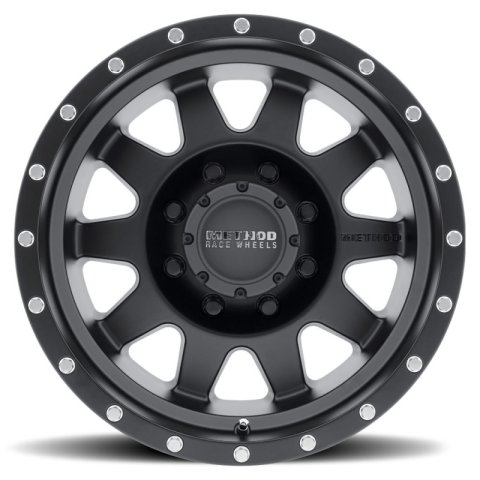 Method Race Wheels MR301 The Standard Matte Black MR30168080500 Wheel, Standard, Aluminum, Black, 16 in. x 8.00 in., 8 x 6.5 in./165.10mm, 4.50 in. Backspace, Each thumbnail 2