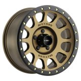 Method Race Wheels MR305 NV Matte Bronze with Black Ring MR30578558900 Wheels, Ring, 17 in. x 8.50 in., Aluminum, 5 x 150mm Bolt Circle, 4.750 in. Backspacing, Each thumbnail 1
