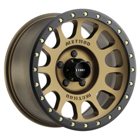 Method Race Wheels MR305 NV Matte Bronze with Black Ring MR30578558900 Wheels, Ring, 17 in. x 8.50 in., Aluminum, 5 x 150mm Bolt Circle, 4.750 in. Backspacing, Each