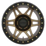 Method Race Wheels MR106 Beadlock Matte Bronze MR10679060944B Wheel, Beadlock, Aluminum, Bronze, 17 in. x 9.00 in., 6 x 5.5 in./139.70mm Bolt Circle, 3.50 in. Backspace, Each thumbnail 1