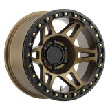 Method Race Wheels MR106 Beadlock Matte Bronze MR10679060944B Wheel, Beadlock, Aluminum, Bronze, 17 in. x 9.00 in., 6 x 5.5 in./139.70mm Bolt Circle, 3.50 in. Backspace, Each thumbnail 4