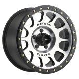 Method Race Wheels MR305 NV Machined Face with Matte Black Lip MR30568012300 Wheels, Lip, Aluminum, Silver, 16 in. x 8.00 in., 5 x 4.50 in. Bolt Circle, 4.500 in. Backspacing, Each thumbnail 1