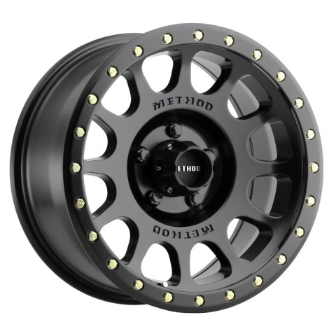 Method Race Wheels MR305 NV Matte Black MR30589055518 Wheel, Race, NV, Aluminum, Black, 18 in. x 9 in., 5 x 5.5 in./5 x 139.70mm Bolt Circle, 5.75 in. Backspace, Each thumbnail 1
