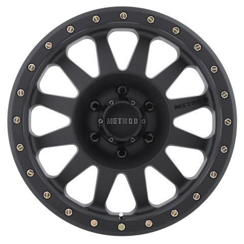 Method Race Wheels MR304 Double Standard Matte Black MR30458060524N Wheels, Black, 15 in. x 8.00 in., Aluminum, Black, 6 x 5 1/2 in. Bolt Circle, 3.500 in. Backspacing, Each thumbnail 2