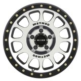 Method Race Wheels MR305 NV Machined Face with Matte Black Lip MR30578550300 Wheels, Lip, Aluminum, Silver, 17 in. x 8.50 in., 5 x 5.00 in. Bolt Circle, 4.750 in. Backspacing, Each thumbnail 2