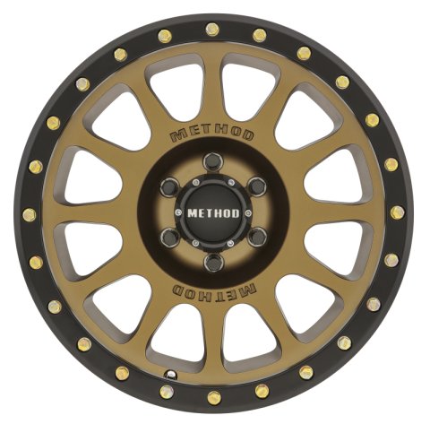 Method Race Wheels MR305 NV Matte Bronze with Black Ring MR30568060900 Wheels, Ring, Aluminum, 16 in. x 8.00 in., 6 x 5.50 in. Bolt Circle, 4.500 in. Backspacing, Each thumbnail 2