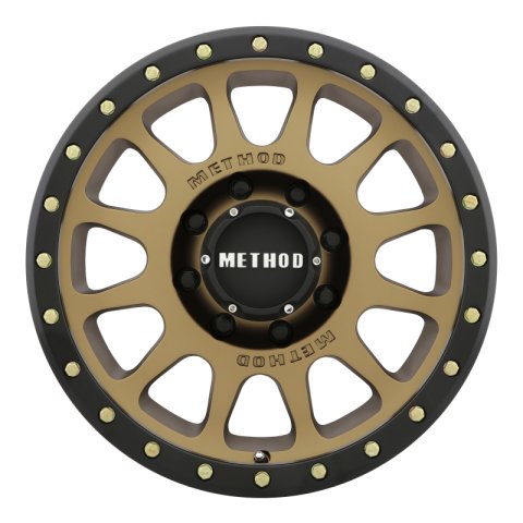 Method Race Wheels MR305 NV Matte Bronze with Black Ring MR30589087918 Wheel, NV, Aluminum, Bronze/Black, 18 in. x 9 in., 8 x 170mm Bolt Circle, 5.75 in. Backspace thumbnail 2