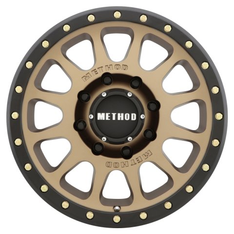 Method Race Wheels MR305 NV HD Matte Bronze with Black Ring MR30589087918H Wheel, HD, 18 x 9.0 in., Aluminum, Satin Bronze, 5.750 in. Backspacing, +18mm Offset, 8 x 170mm Pattern, Each thumbnail 2