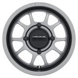 Method Race Wheels MR409 Matte Steel Gray MR40957046443 Wheel, MR409, 15x7, 4+3/+13mm Offset, 4x156, 132mm Centerbore, Grey thumbnail 1