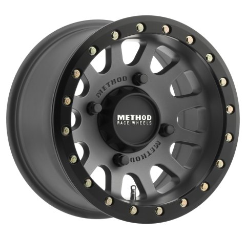 Method Race Wheels MR401 UTV Beadlock Matte Titanium MR40147046843B Wheels, Race, UTV, Aluminum, Titanium, 14 in. x 7 in., 4 x 156mm Bolt Circle, 4.510 in. Backspace, Each thumbnail 1