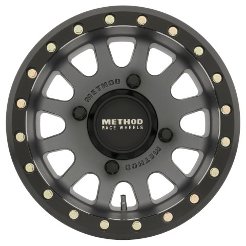 Method Race Wheels MR401 UTV Beadlock Matte Titanium MR40147046843B Wheels, Race, UTV, Aluminum, Titanium, 14 in. x 7 in., 4 x 156mm Bolt Circle, 4.510 in. Backspace, Each thumbnail 2
