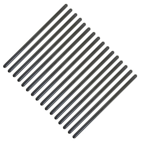 Manley Pushrods 25737-16 Pushrods, Steel, Heat-Treated, 5/16 in. Diameter, 7.794 in. Length, Universal, Set of 16