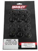 Manley Valve Spring Cups and Locators 42437-16 Locators, Inside, Steel, .062 in. Thick, 1.625 in. O.D., .567 in. I.D, .850 in. Shoulder, Set of 16 thumbnail 1